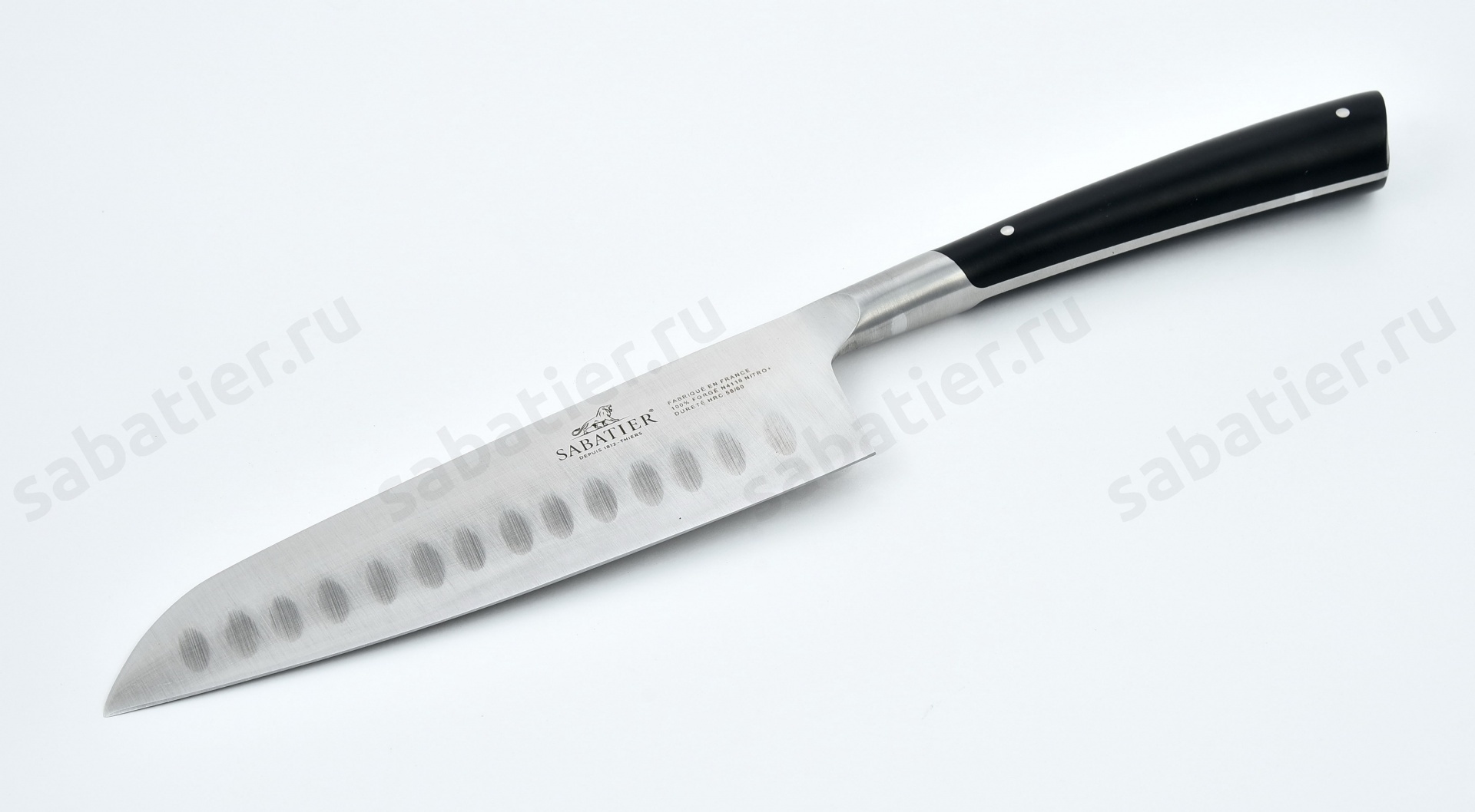 Нож Santoku Edonist черная ручка