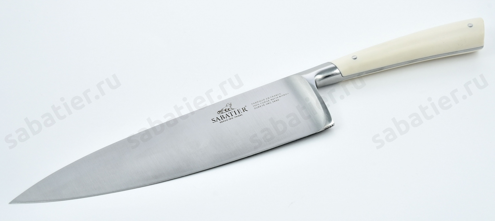Нож ШЕФ Edonist 20 см перламутровая ручка