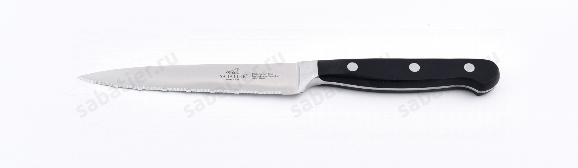 Универсальный нож с зубчиками Pluton 13 см